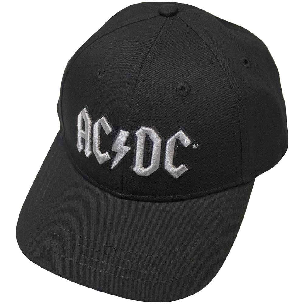 AC/DC - Silver Logo Snapback Pet - Zwart